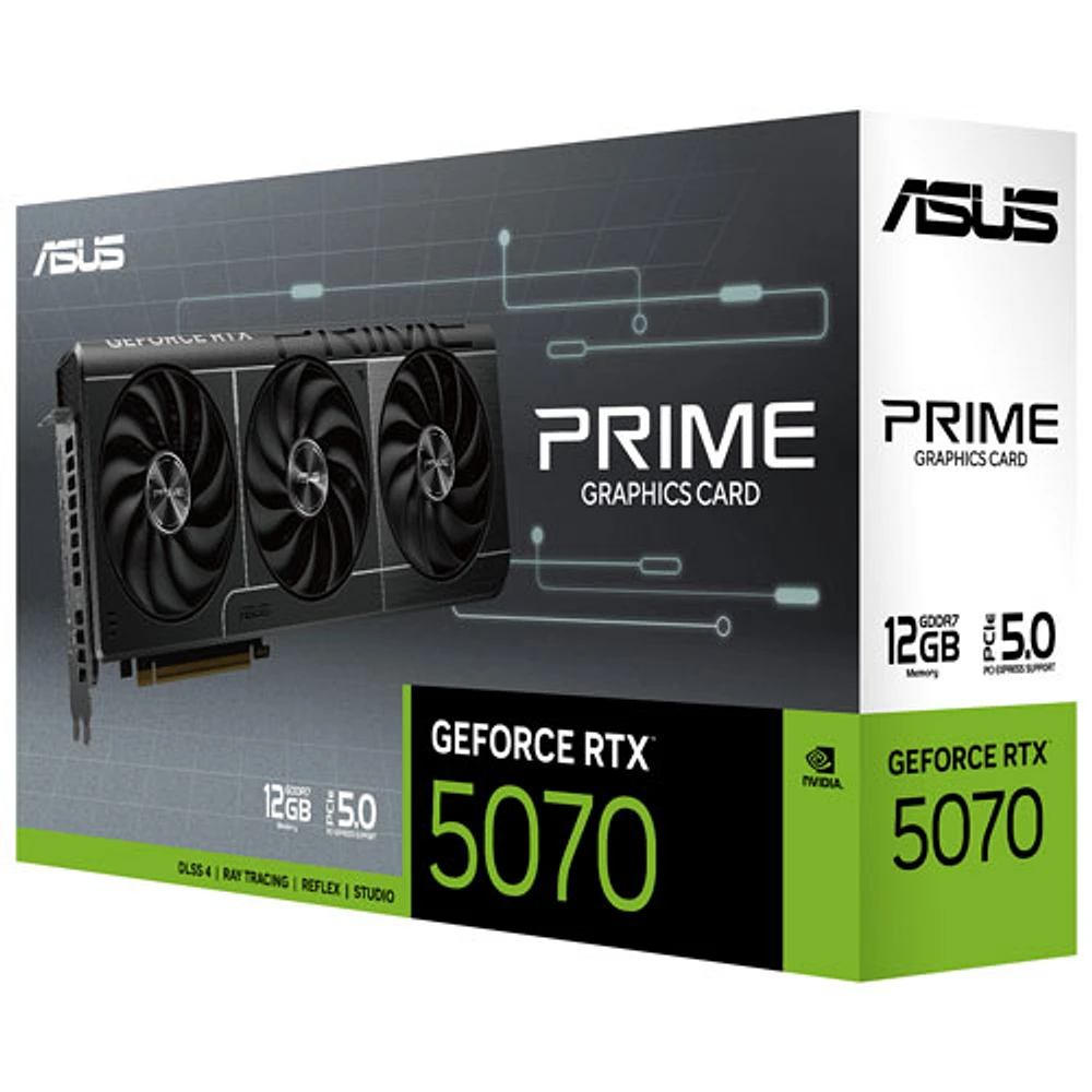 Carte graphique Prime GeForce RTX 5070 12 Go GDDR7 d'ASUS