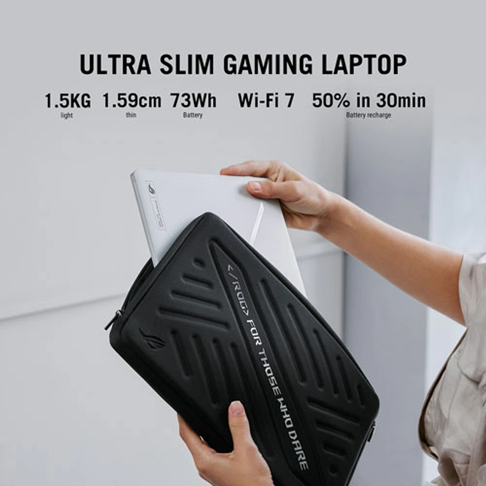 ASUS ROG Zephyrus G14 14" Gaming Laptop - Platinum White (AMD Ryzen AI 9 HX 370/32GB RAM/1TB SSD/Windows 11 Home)