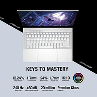 ASUS ROG Zephyrus G14 14" Gaming Laptop - Platinum White (AMD Ryzen AI 9 HX 370/32GB RAM/1TB SSD/Windows 11 Home)