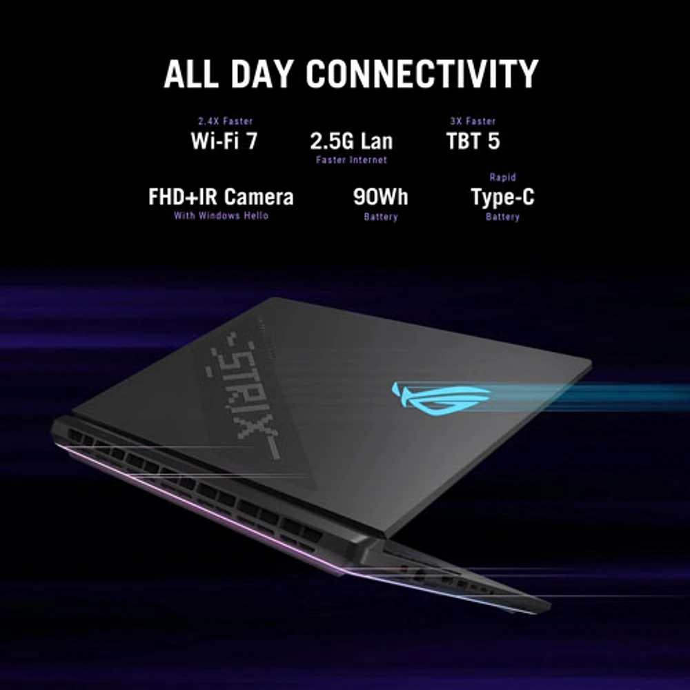 ASUS ROG Strix SCAR 16" Gaming Laptop - Off Black (Intel Core Ultra 9 275HX/64GB RAM/4TB SSD/RTX 5090)