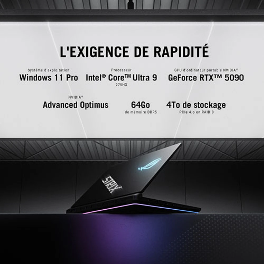 ASUS ROG Strix SCAR 16" Gaming Laptop - Off Black (Intel Core Ultra 9 275HX/64GB RAM/4TB SSD/RTX 5090)