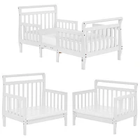 Lit d'enfant transformable 3-en-1 Emma de Dream On Me - Jeune enfant - Blanc