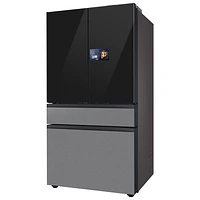Samsung 36" 22.5 Cu. Ft. French Door Refrigerator w/ Water Dispenser & 9" AI Home Screen (RF90F23BECRAA) - SS