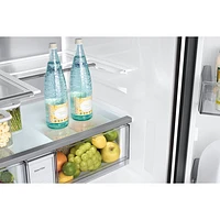 Samsung 36" 22.5 Cu. Ft. French Door Refrigerator w/ Water Dispenser & 9" AI Home Screen (RF90F23BECRAA) - SS