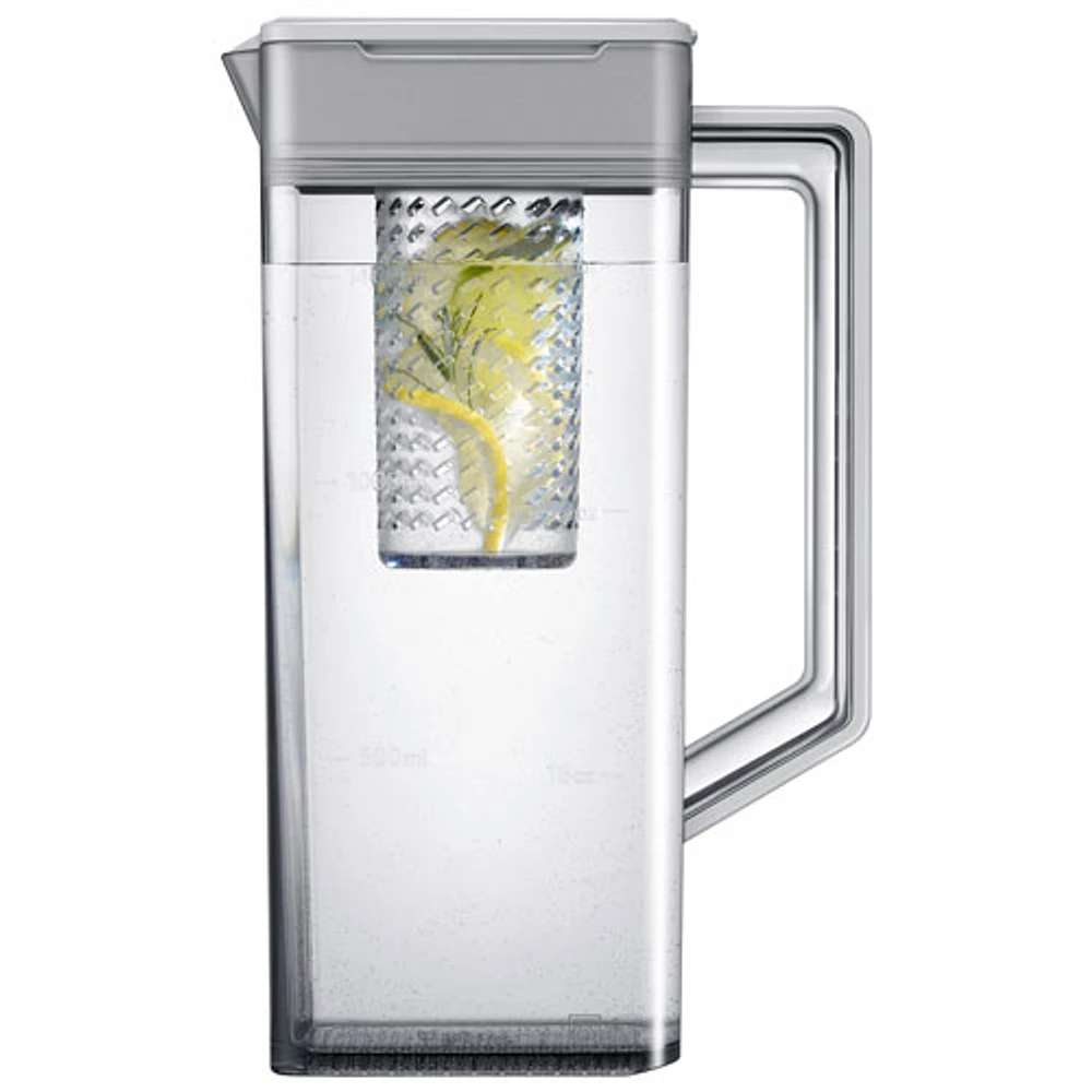 Samsung 36" 22.5 Cu. Ft. French Door Refrigerator w/ Water Dispenser & 9" AI Home Screen (RF90F23BECRAA) - SS
