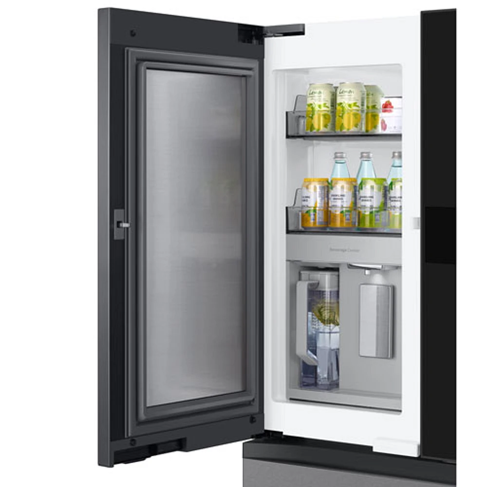 Samsung 36" 22.5 Cu. Ft. French Door Refrigerator w/ Water Dispenser & 9" AI Home Screen (RF90F23BECRAA) - SS