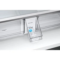 Samsung 36" 22.5 Cu. Ft. French Door Refrigerator w/ Water Dispenser & 9" AI Home Screen (RF90F23BECRAA) - SS
