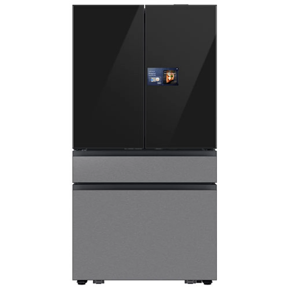 Samsung 36" 22.5 Cu. Ft. French Door Refrigerator w/ Water Dispenser & 9" AI Home Screen (RF90F23BECRAA) - SS