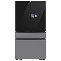 Samsung 36" 22.5 Cu. Ft. French Door Refrigerator w/ Water Dispenser & 9" AI Home Screen (RF90F23BECRAA) - SS
