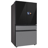 Samsung 36" 22.5 Cu. Ft. French Door Refrigerator w/ Water Dispenser & 9" AI Home Screen (RF90F23BECRAA) - SS