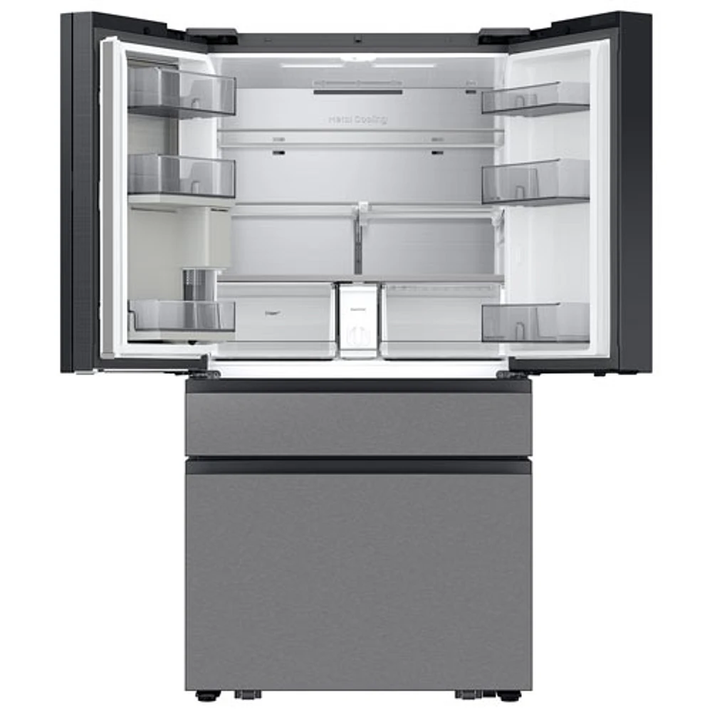 Samsung 36" 22.5 Cu. Ft. French Door Refrigerator w/ Water Dispenser & 9" AI Home Screen (RF90F23BECRAA) - SS