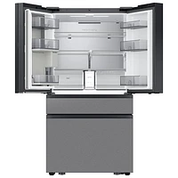 Samsung 36" 22.5 Cu. Ft. French Door Refrigerator w/ Water Dispenser & 9" AI Home Screen (RF90F23BECRAA) - SS