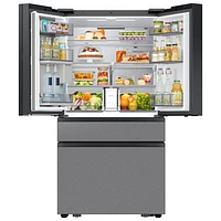 Samsung 36" 22.5 Cu. Ft. French Door Refrigerator w/ Water Dispenser & 9" AI Home Screen (RF90F23BECRAA) - SS
