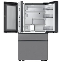 Samsung 36" 22.5 Cu. Ft. French Door Refrigerator w/ Water Dispenser & 9" AI Home Screen (RF90F23BECRAA) - SS