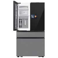 Samsung 36" 22.5 Cu. Ft. French Door Refrigerator w/ Water Dispenser & 9" AI Home Screen (RF90F23BECRAA) - SS
