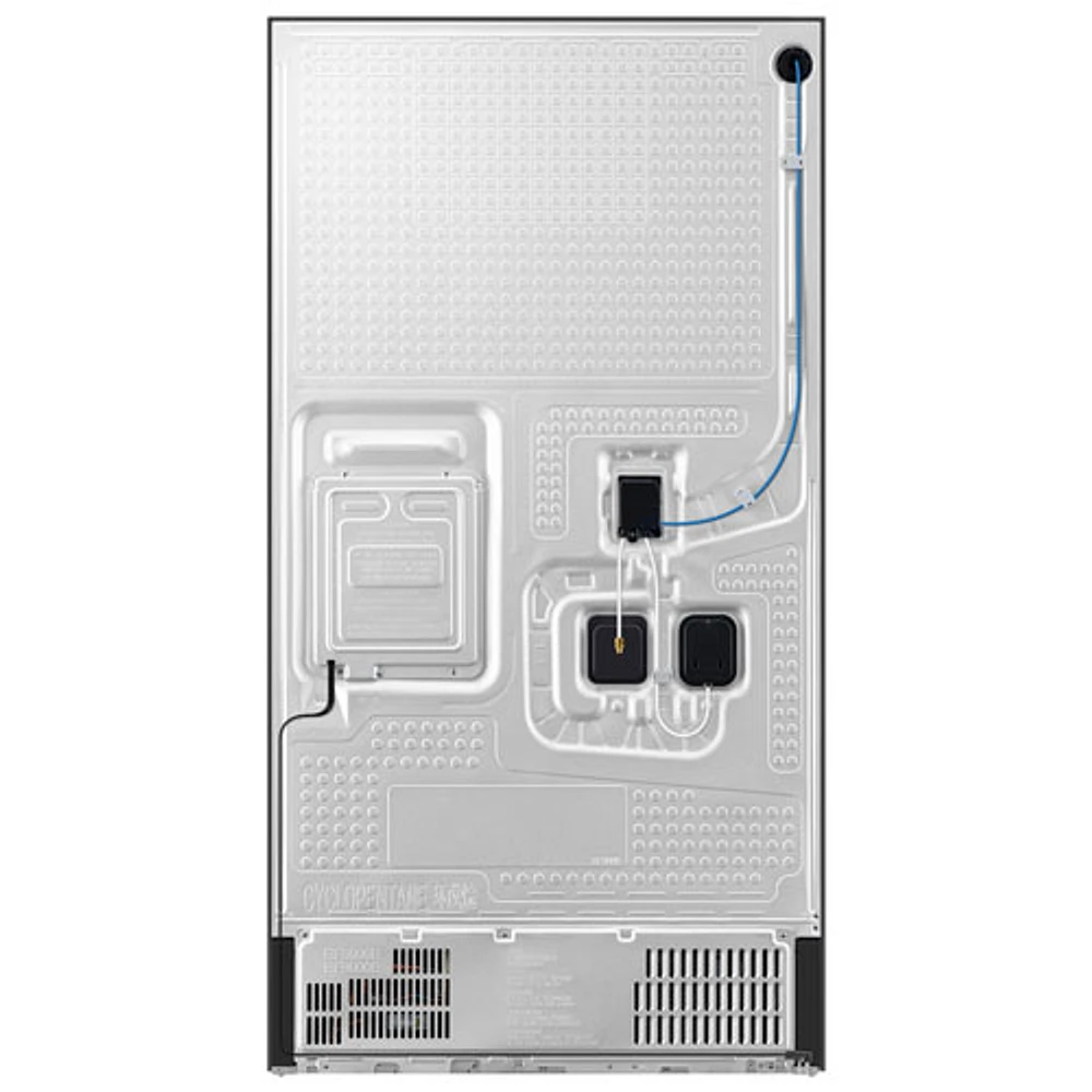 Samsung 36" 22.5 Cu. Ft. French Door Refrigerator w/ Water Dispenser & 9" AI Home Screen (RF90F23BECRAA) - SS