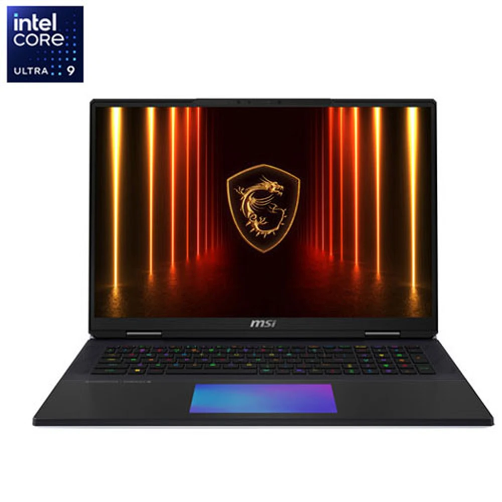 Portable de jeu Titan 18 HX 18 po de MSI - Noir (Core Ultra9-285HX d'Intel/RAM 96 Go/SSD 6 To/ GeForce RTX 5090)