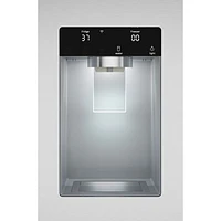 Bosch 100 Series 36" 21.6 Cu. Ft. French Door Refrigerator with Water & Ice Dispenser (B36CD10ENS) - Stainless