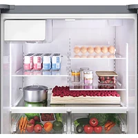 Bosch 100 Series 36" 21.6 Cu. Ft. French Door Refrigerator with Water & Ice Dispenser (B36CD10ENS) - Stainless