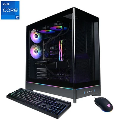 Ordinateur de jeu Gamer Supreme de CyberPowerPC (Core i7-14700KF d'Intel/RAM 32 Go/SSD 2 To/RTX 5070) - Anglais