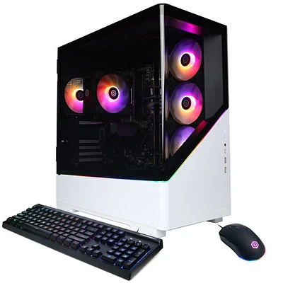 CyberPowerPC Gamer Master Gaming PC - White (AMD Ryzen 7 8700F/16GB RAM/1TB SSD/AMD Radeon RX 7600) - Eng
