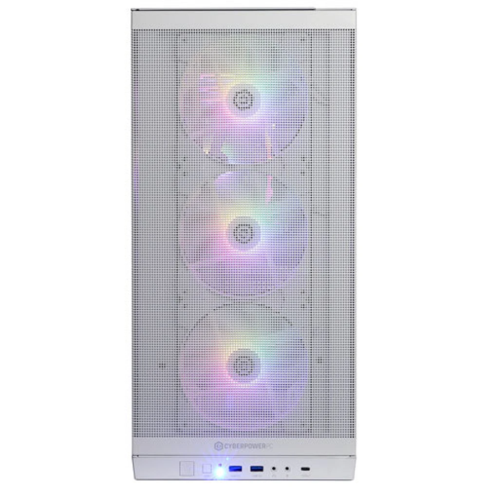 Ordinateur de jeu Gamer Supreme CyberPowerPC - Blanc (Ryzen 9 9900X AMD/RAM 32 Go/SSD 2 To/GeForce RTX 5080) - Anglais