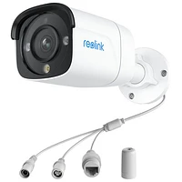 Système de surveillance avec fil 8 canaux à NVR de 2 To de Reolink avec 4 caméras compactes UHD 4K - Blanc