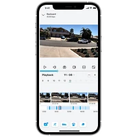Système de surveillance avec fil 8 canaux à NVR de 2 To de Reolink avec 4 caméras compactes UHD 4K - Blanc