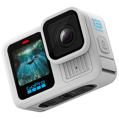 Caméra 5.3K étanche pour sports et casque GoPro HERO13 Black - Blanc polaire