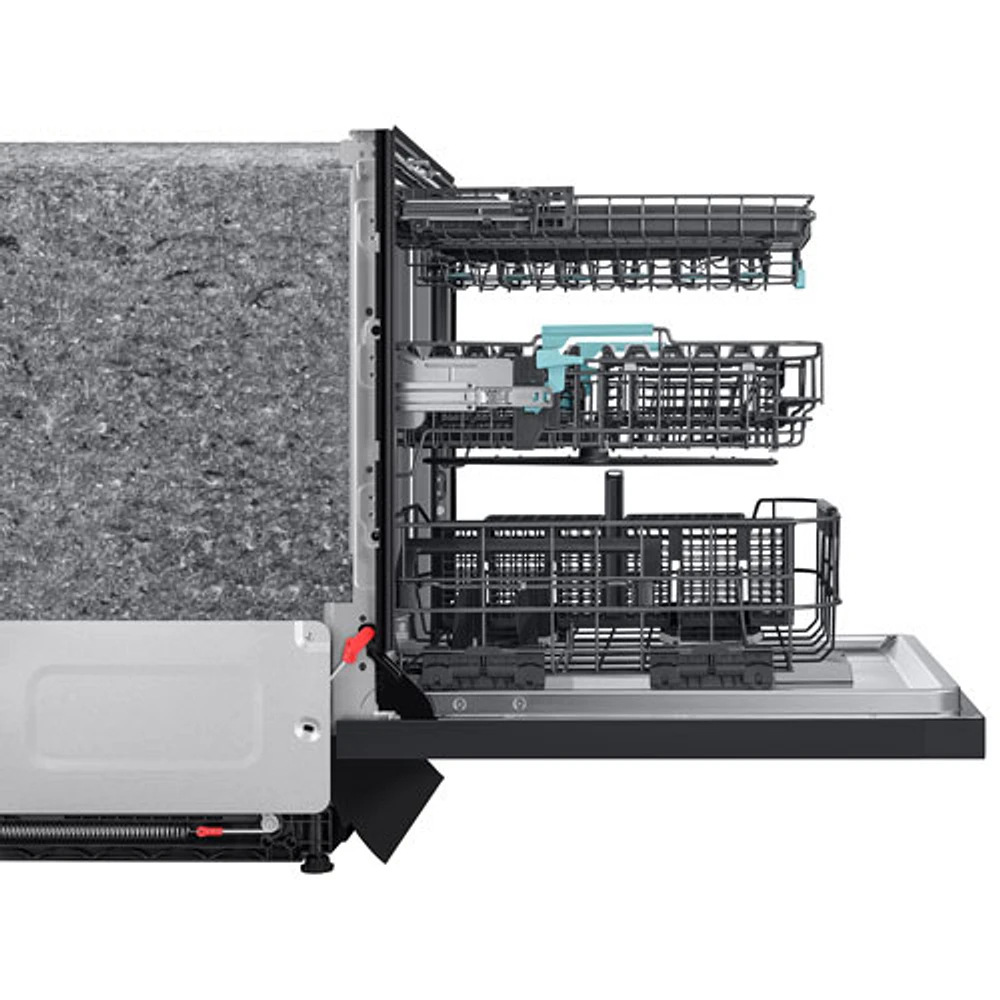 Samsung 24" 38dB Built-In Dishwasher with AI Wash & Third Rack (DW90F89T0UMTAA) - Matte Black Stainless