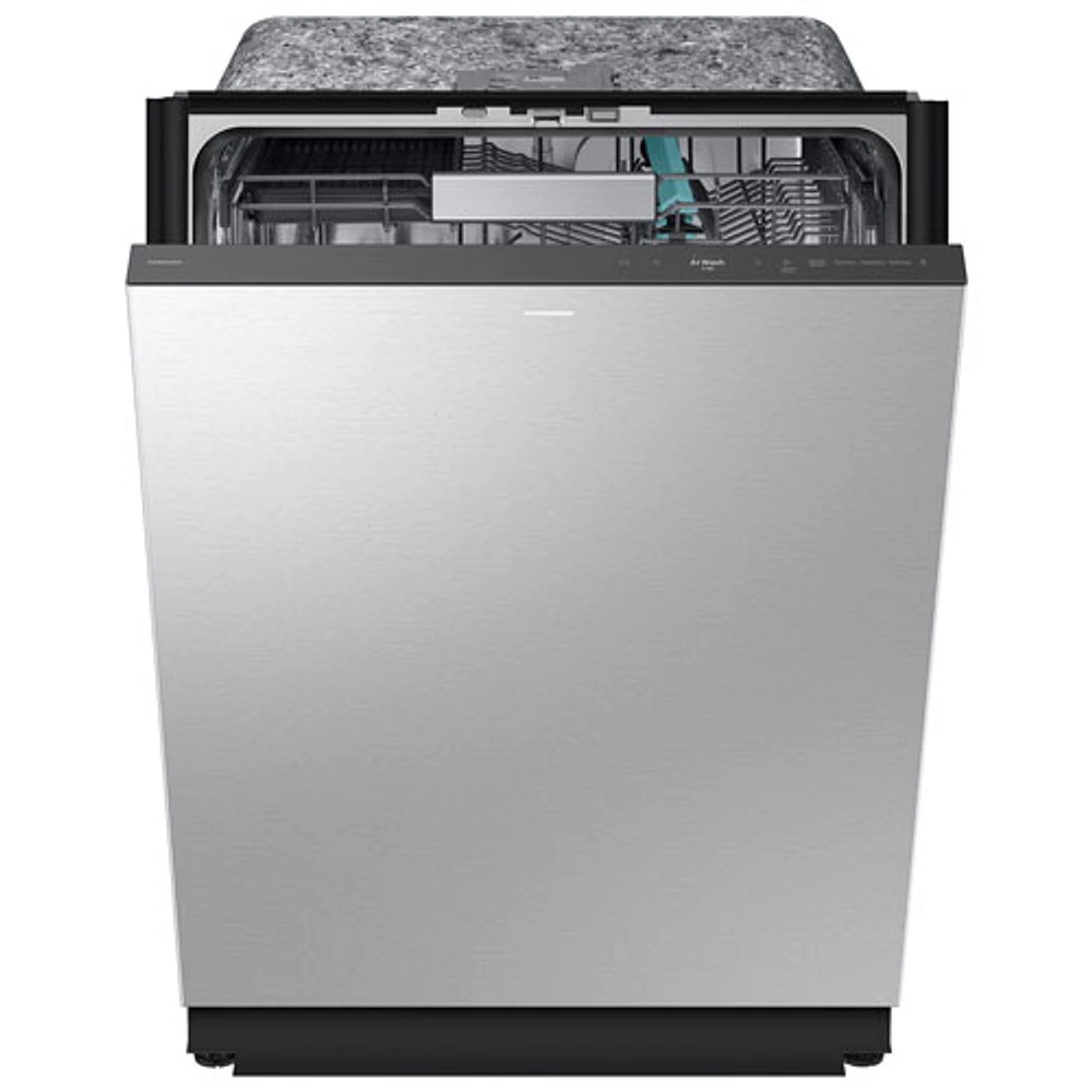 Samsung 24" 38dB Built-In Dishwasher w/ AI Wash, Auto Open Door & Third Rack (DW90F89P0USRAA) - Stainless