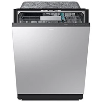 Samsung 24" 38dB Built-In Dishwasher w/ AI Wash, Auto Open Door & Third Rack (DW90F89P0USRAA) - Stainless