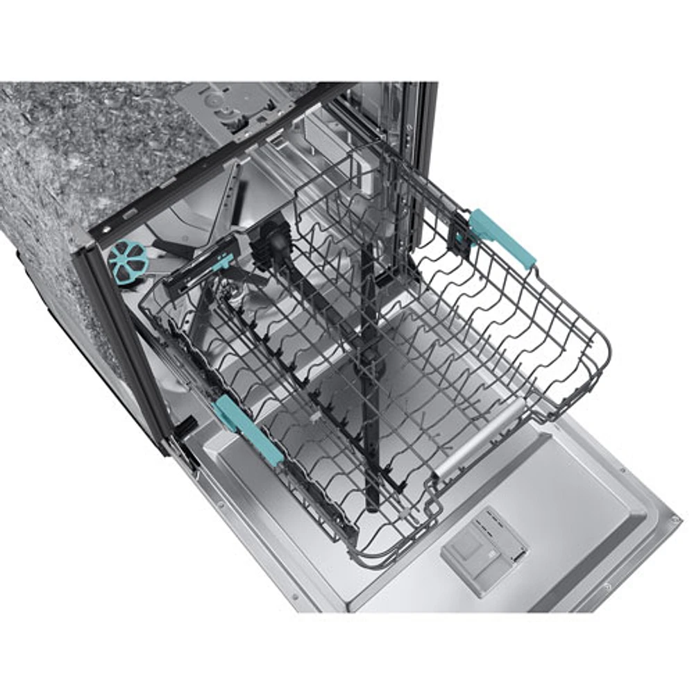 Samsung 24" 38dB Built-In Dishwasher w/ AI Wash, Auto Open Door & Third Rack (DW90F89P0USRAA) - Stainless