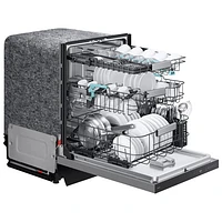 Samsung 24" 38dB Built-In Dishwasher w/ AI Wash, Auto Open Door & Third Rack (DW90F89P0USRAA) - Stainless