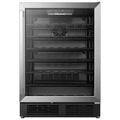 Réfrigérateur à boissons encastrable de 5,4 pi³ pour 164 canettes de Hisense (HWS054B1ASD) - Inox