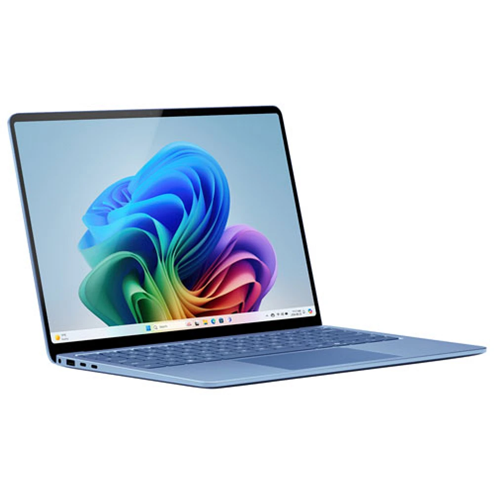 Portable Surface Laptop Copilot+ PC à écran tactile de 13,8 po de Microsoft (Snapdragon X Elite/mémoire vive de 16 Go/disque SSD de 512 Go) 2025 - Saphir - Ang