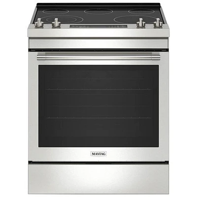 Boîte ouverte - Cuisinière électrique encastrable avec friture à air chaud 6,4 pi³ 30 po de Maytag (YMES8800PZ) - Acier inoxydable - Endommagé