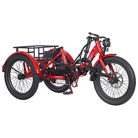 Ollie Leo Foldable Step-Through Electric City Trike (500W Motor / 65km Range / 22 km/h Top Speed) - Red