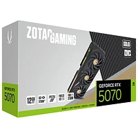 Carte graphique de jeu GeForce RTX 5070 Solid OC 12 Go GDDR7 de ZOTAC