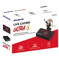Carte de saisie vidéo Live Gamer Ultra S 4K UHD HDMI 2.0 d'AverMedia (GC553PROBLACK)