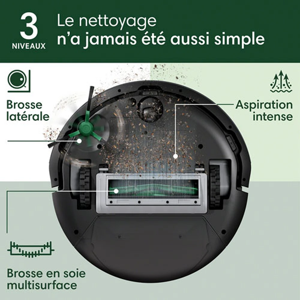 iRobot Roomba 105 Vac Wi-Fi Connected Self-Empty Robot Vacuum - Black