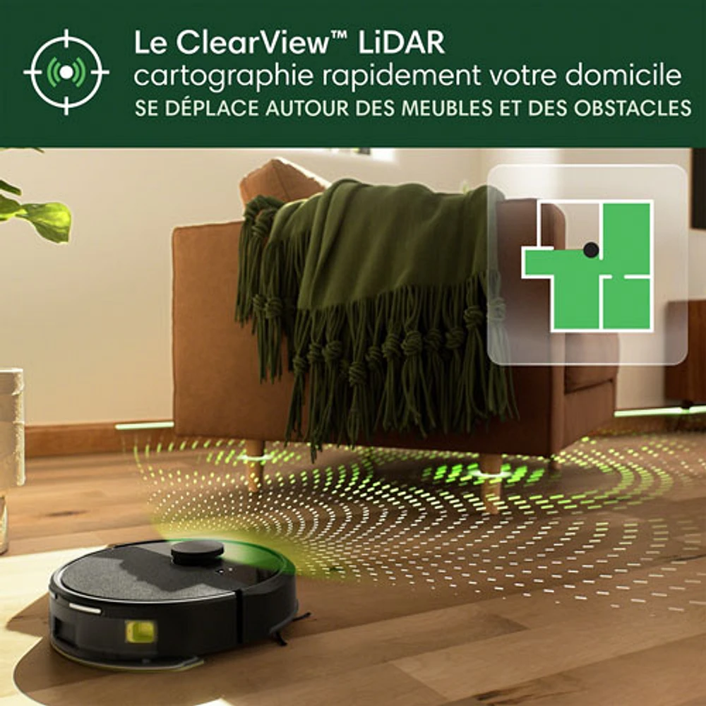 iRobot Roomba 105 Combo Wi-Fi Connected Self-Empty Robot Vacuum & Mop - Black
