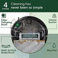 iRobot Roomba 105 Combo Wi-Fi Connected Self-Empty Robot Vacuum & Mop - Black