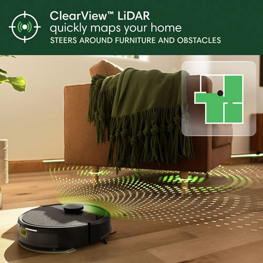 iRobot Roomba 105 Combo Wi-Fi Connected Self-Empty Robot Vacuum & Mop - Black