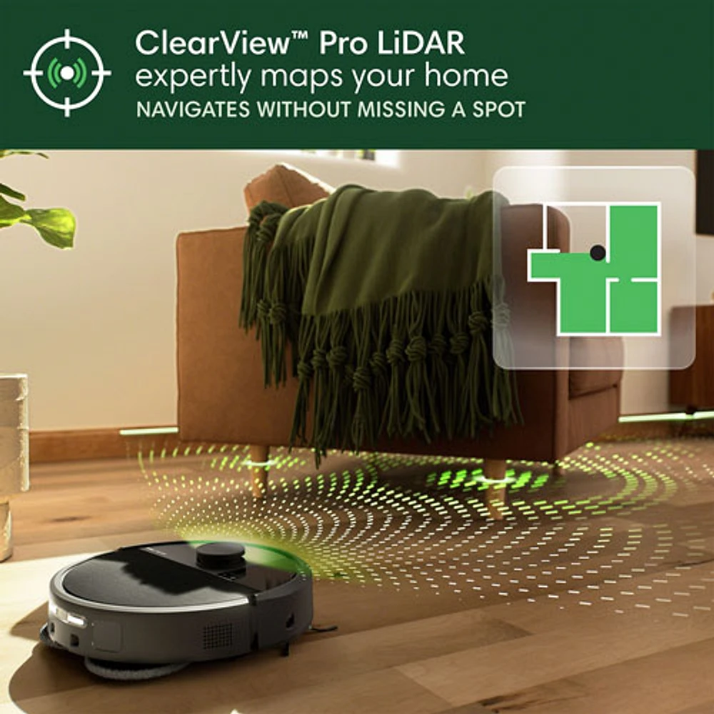 iRobot Roomba Plus 505 Combo Wi-Fi Connected Self-Empty Robot Vacuum & Mop - Black