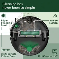 iRobot Roomba 205 DustCompactor Vac Wi-Fi Connected Robot Vacuum - Black