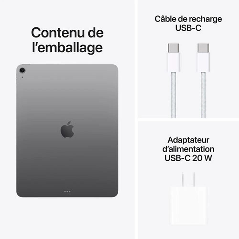 iPad Air M3 13 po 1 To avec Wi-Fi 6E d'Apple (7e génération) - Gris cosmique