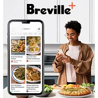 Four à convection de comptoir compact avec friture à air chaud Smart Oven de Breville - Acier inoxydable brossé