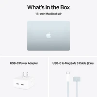 Apple MacBook Air 15.3" w/ Touch ID (2025) - Sky Blue (Apple M4 / 24GB RAM / 512GB SSD) - English
