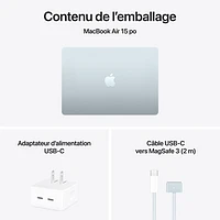 Apple MacBook Air 15.3" w/ Touch ID (2025) - Sky Blue (Apple M4 / 24GB RAM / 512GB SSD) - English
